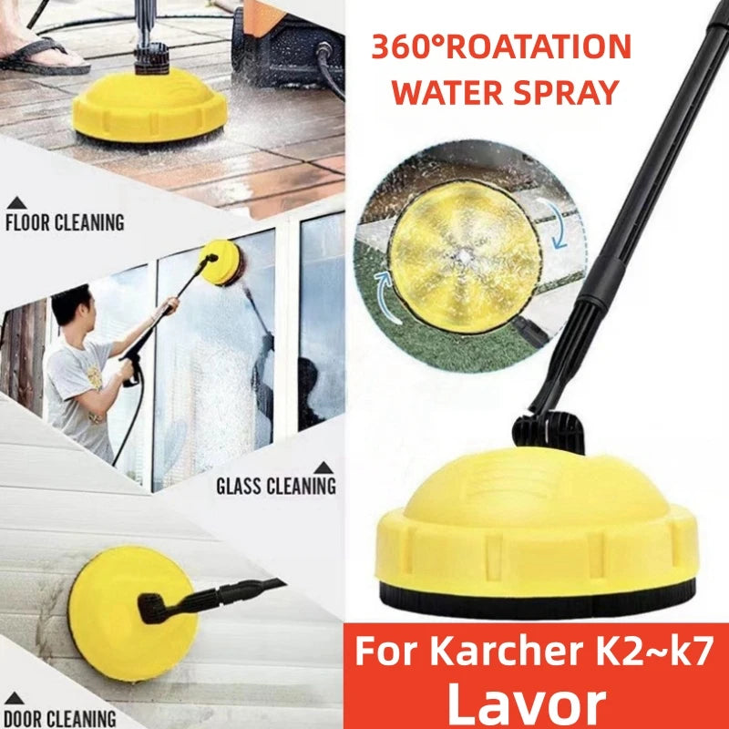 High Pressure Rotary Brush, Disc Floor Brush Cleaning, Car Cleaning, Suitable For Karcher K2~K7/Lavor Car Washing Machines.