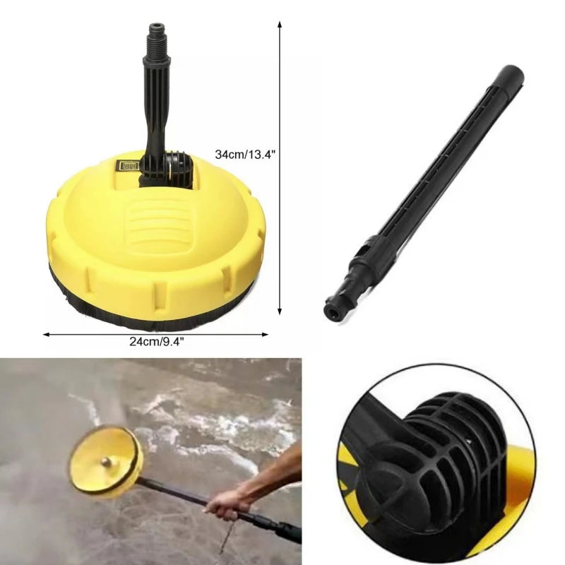 High Pressure Rotary Brush, Disc Floor Brush Cleaning, Car Cleaning, Suitable For Karcher K2~K7/Lavor Car Washing Machines.