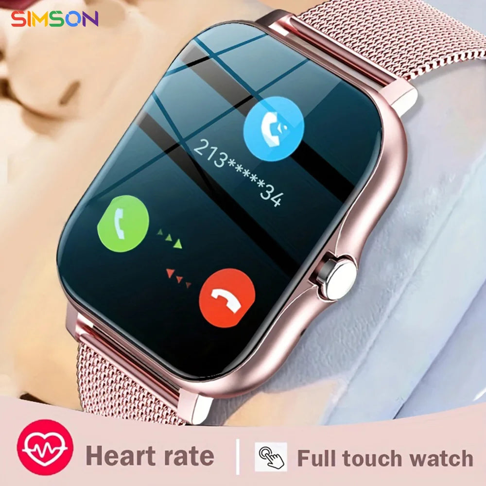 NEW Smart Watch Android Phone 1.44" Color Screen Full Touch Custom Dial Smart Bluetooth Watch for Women and Men